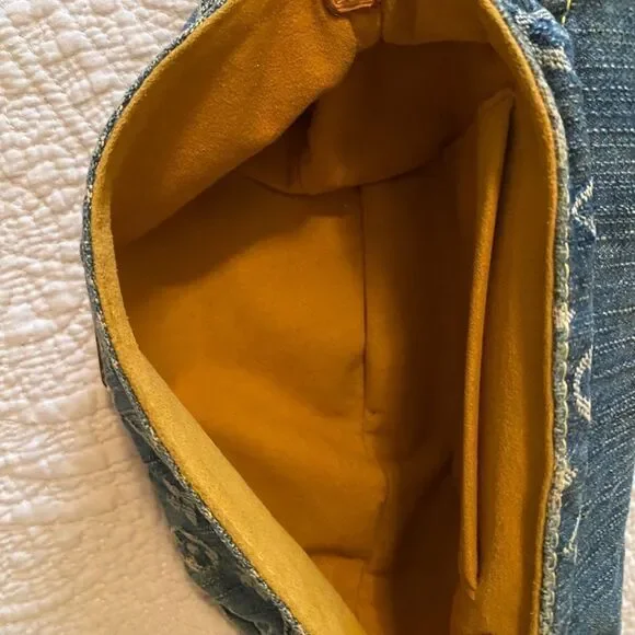 Louis Vuitton Mini Pleaty Monogram Denim Bag Mint - Picture 5 of 14